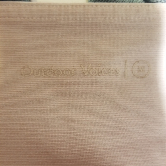 OUTDOOR VOICES green gray pink athletic activewear leggings M - Picture 6 of 6